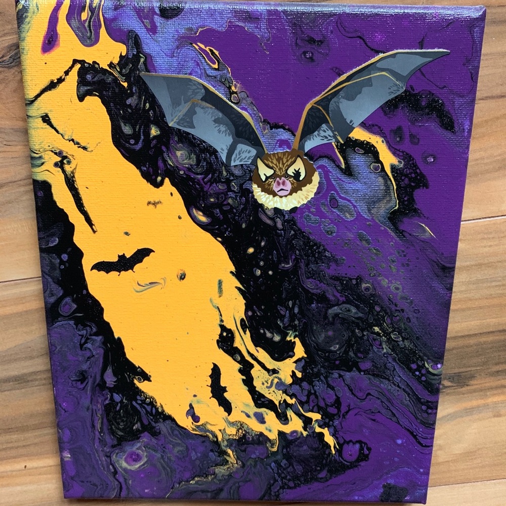 Halloween bat art Halloween decor Halloween bats